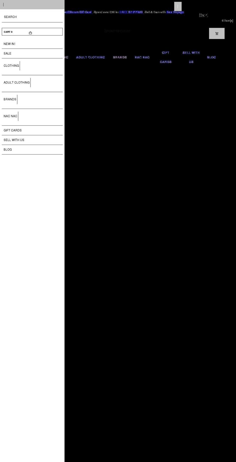 sporttiforum.com shopify website screenshot