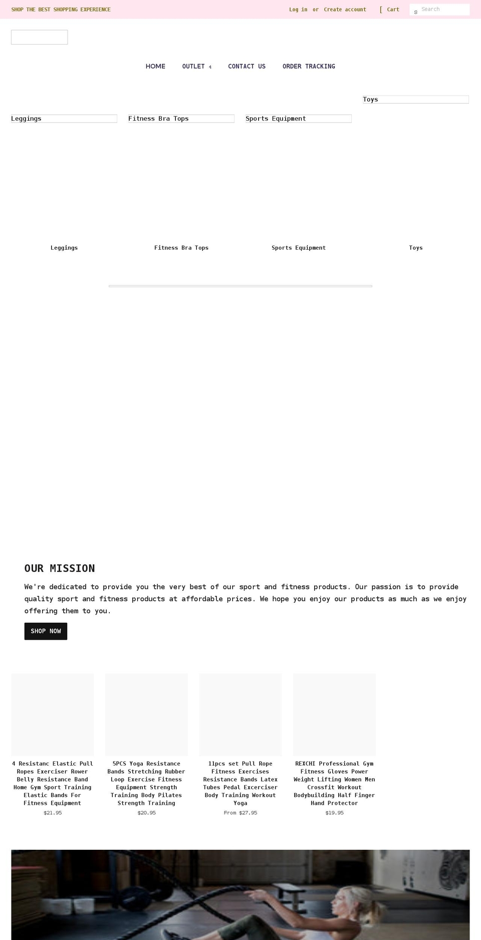 sportyfitstar.com shopify website screenshot