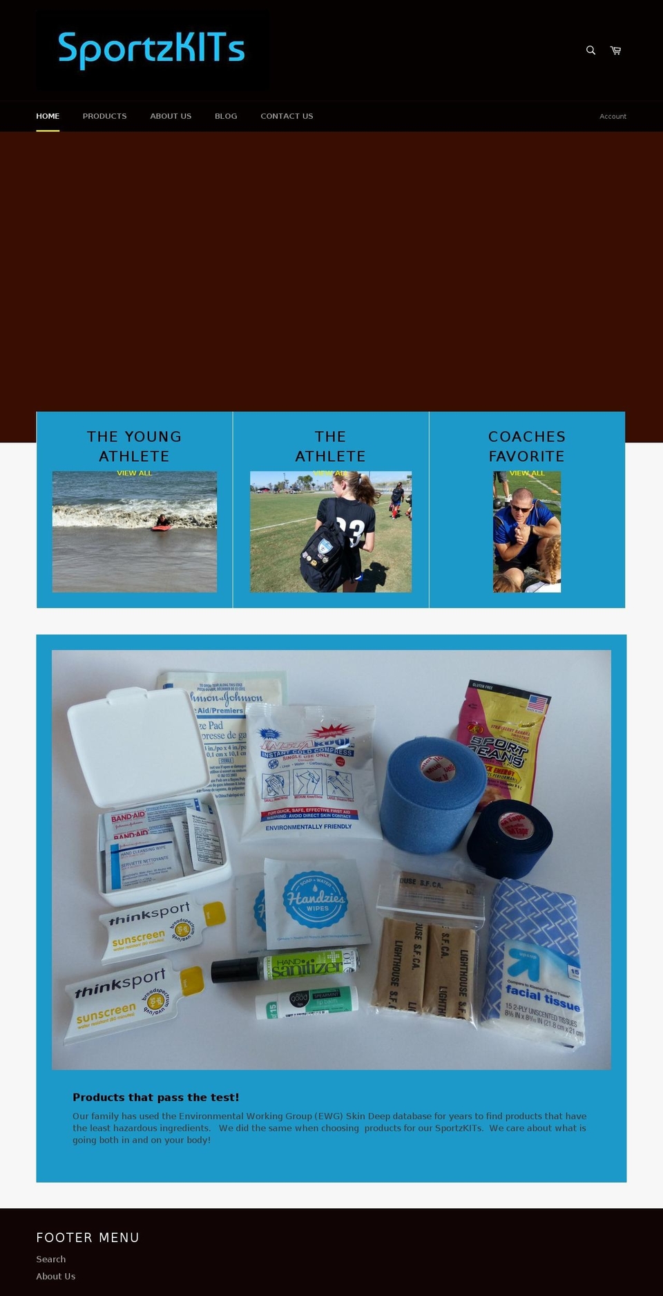 sportzkits.com — Shopify storefront screenshot