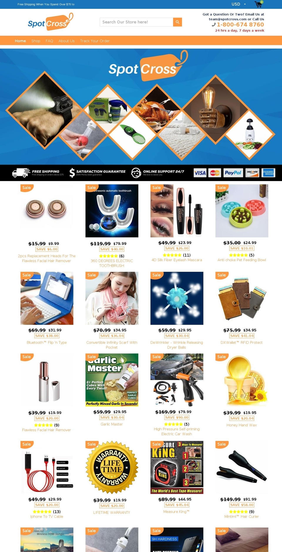 spotcross.com — Shopify storefront screenshot