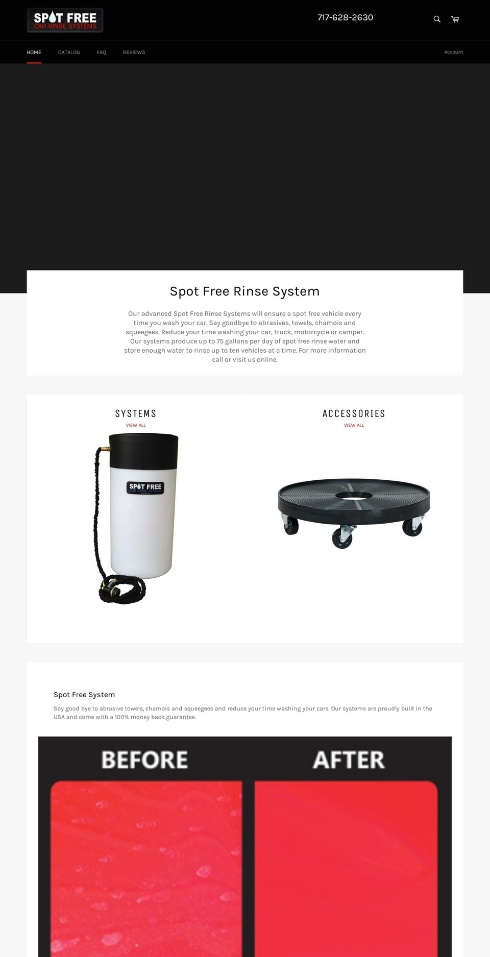 spotfreesystem.com shopify website screenshot