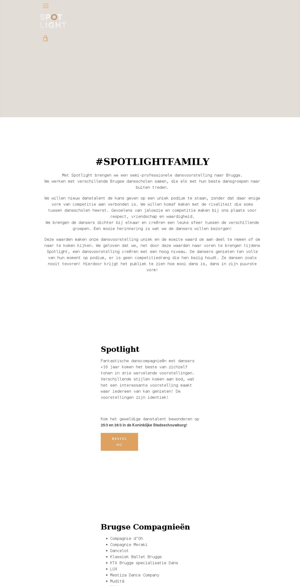 spotlight-events.myshopify.com shopify website screenshot