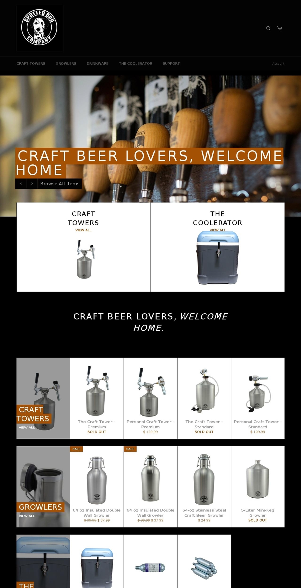 spotteddogcompany.com shopify website screenshot