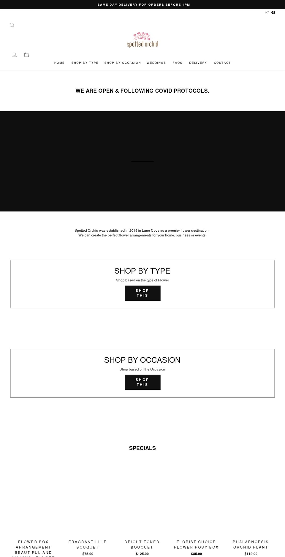 spottedorchid.com.au shopify website screenshot