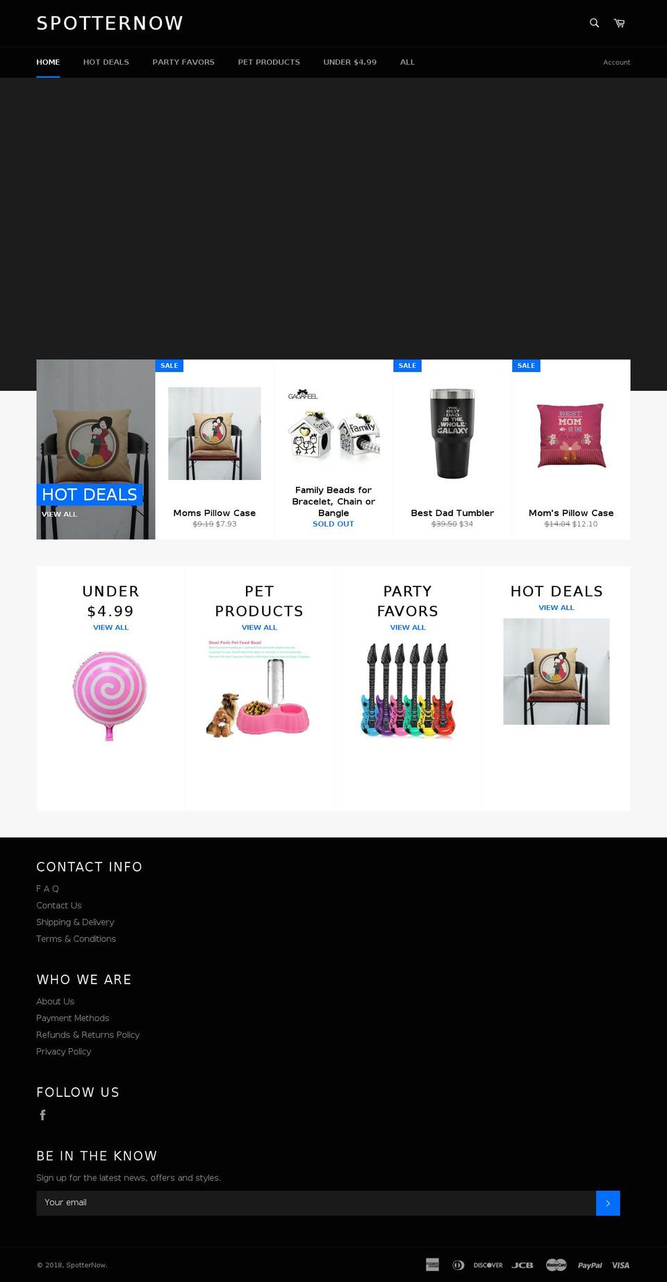 spotternow.com — Shopify storefront screenshot