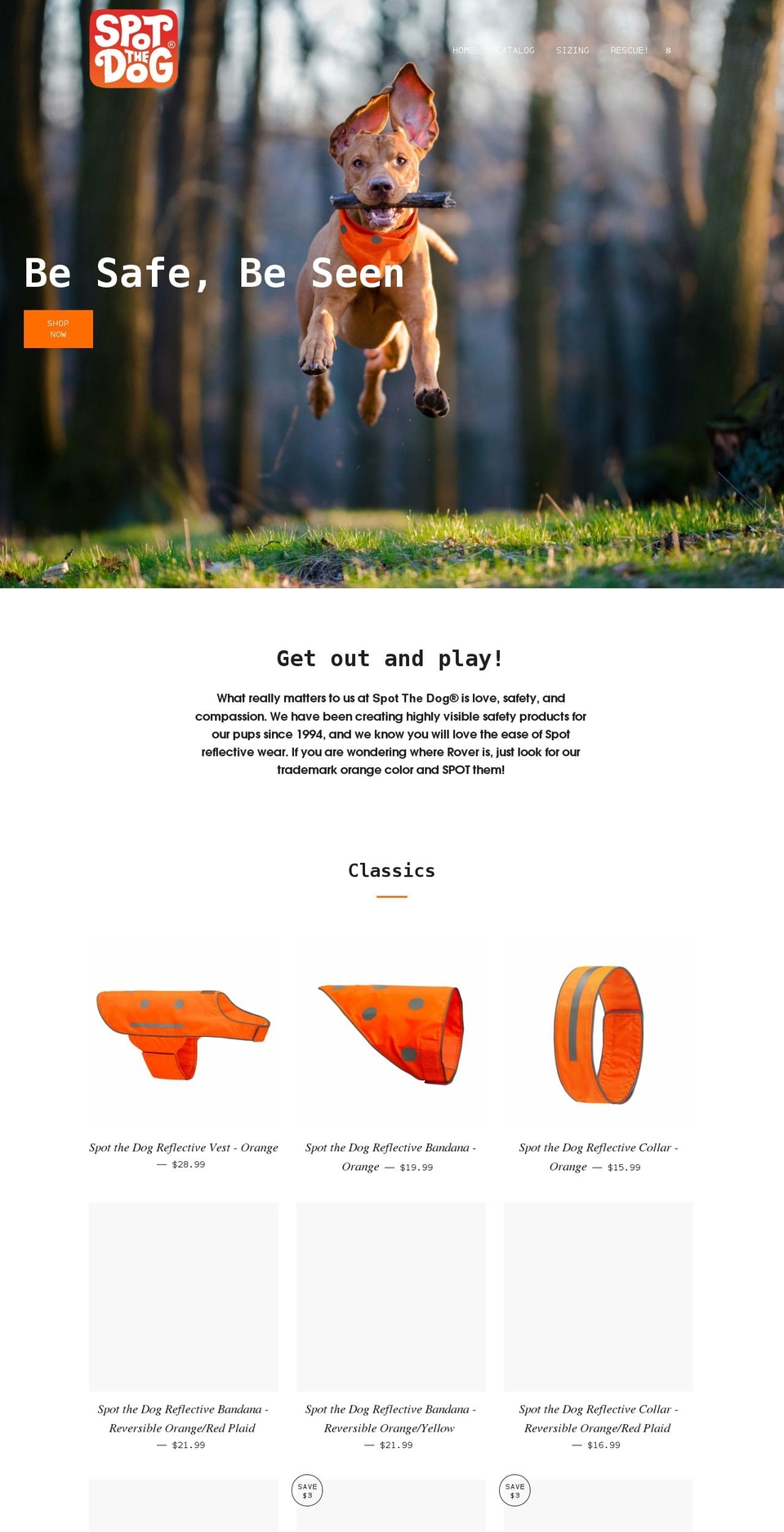 spotthedogvt.com shopify website screenshot