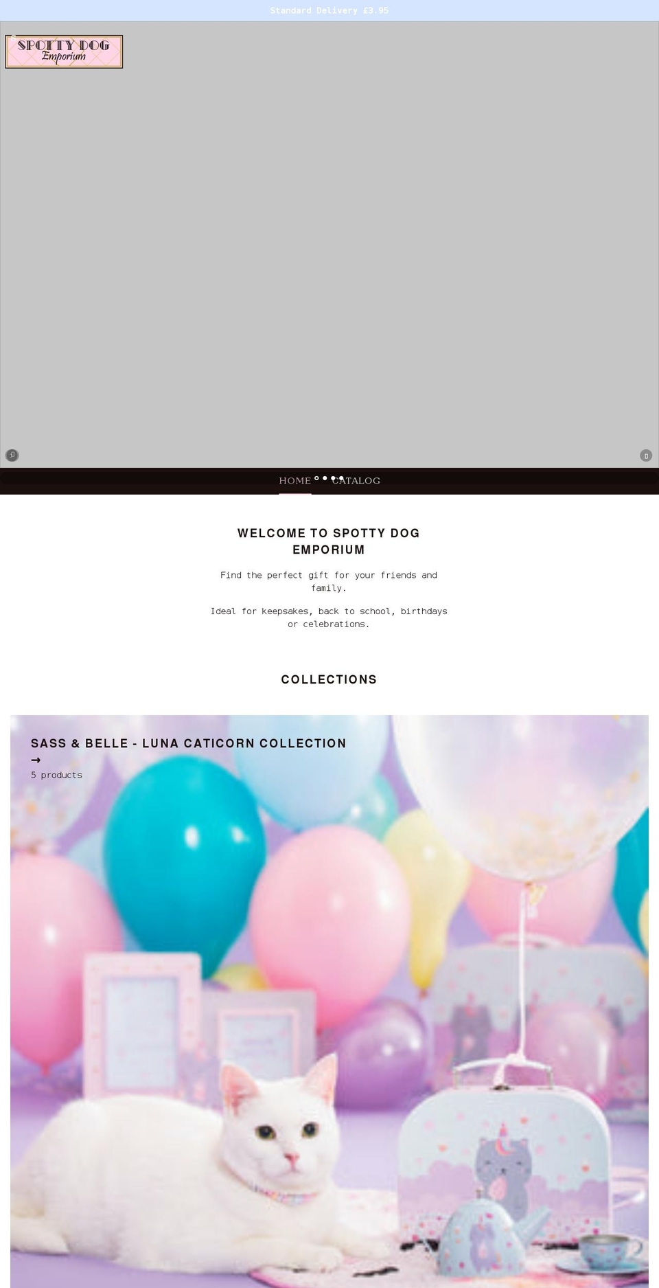 spottydogemporium.co.uk shopify website screenshot