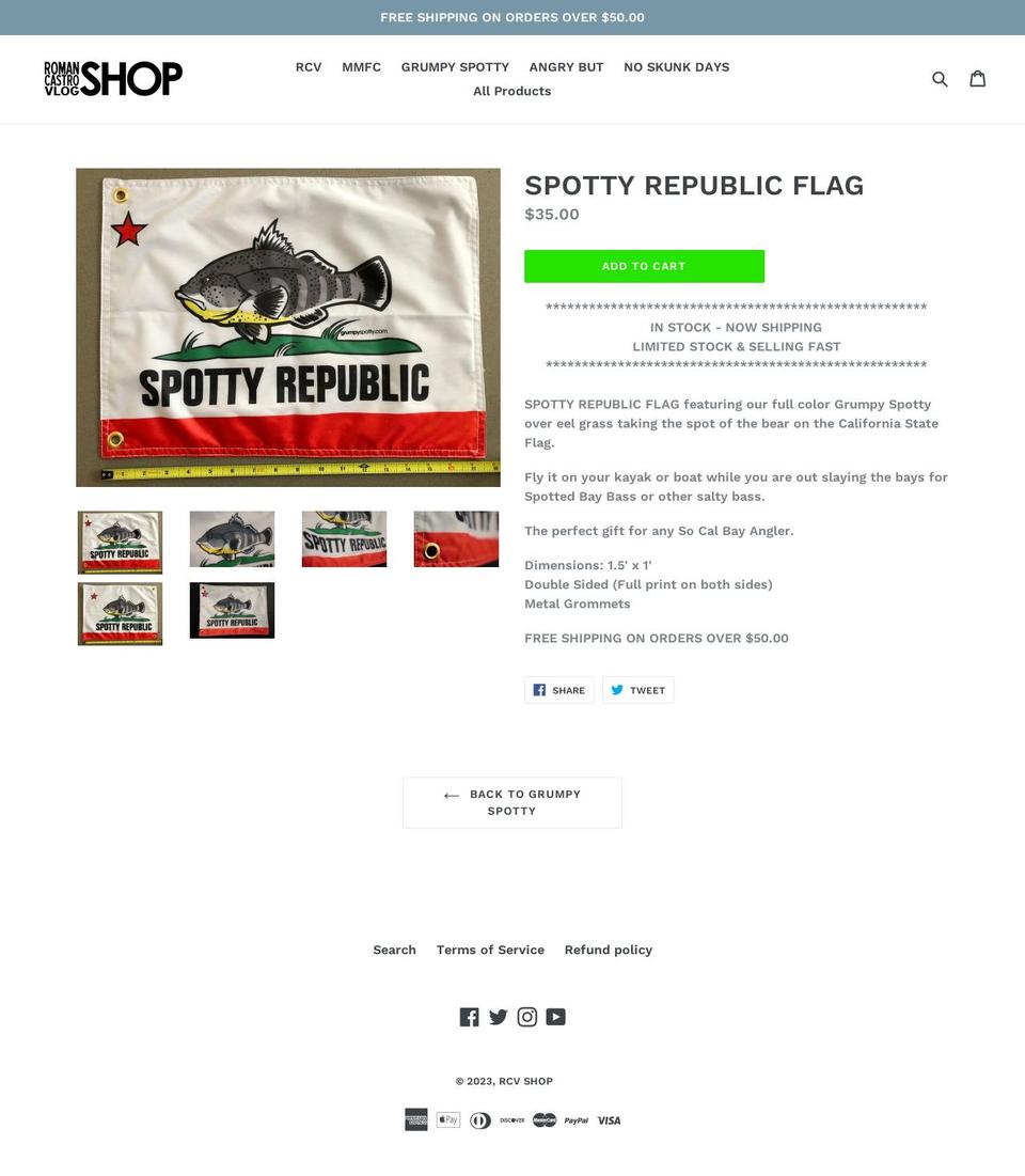 spottyrepublic.com — Shopify storefront screenshot