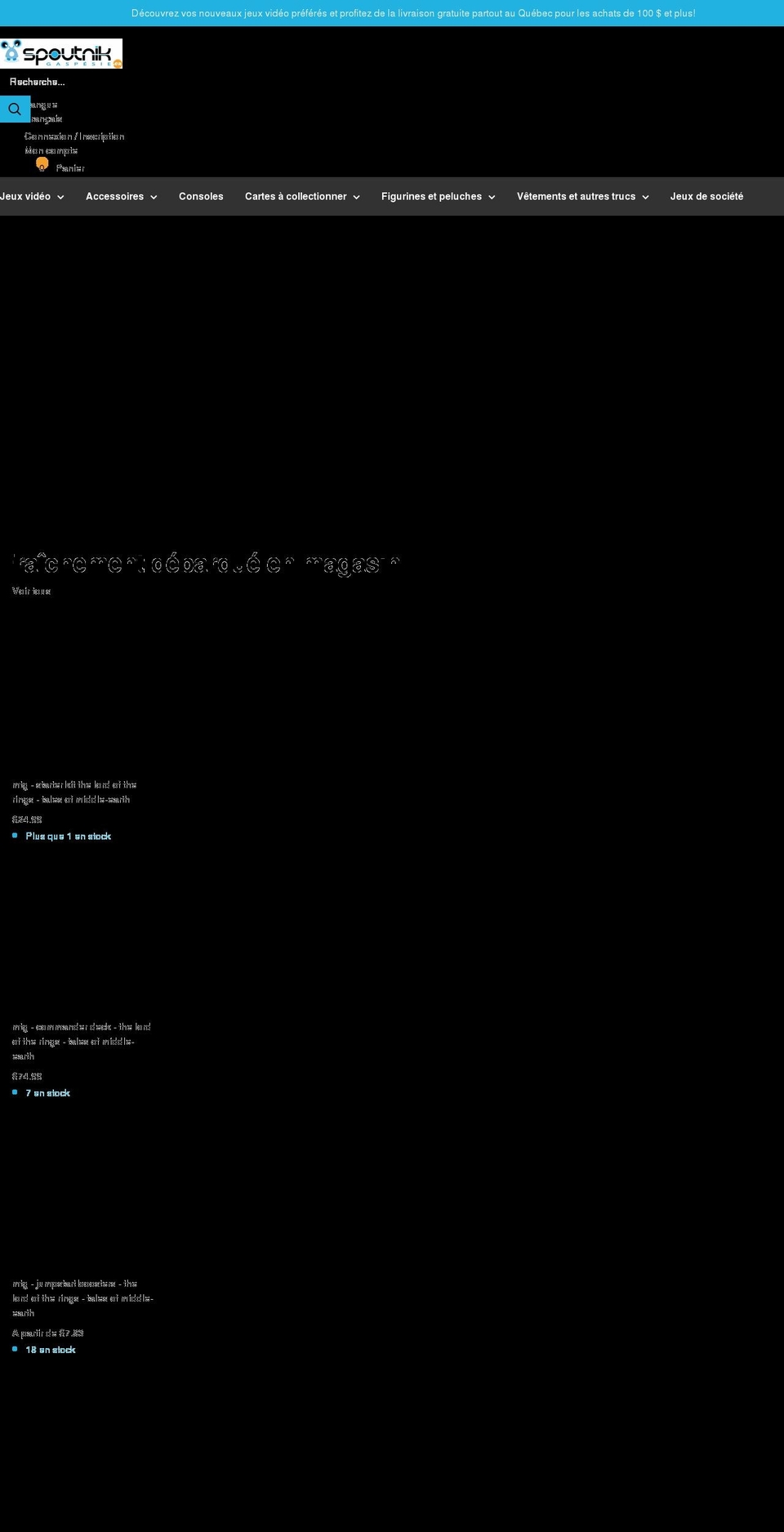 spoutnikgaspesie.ca shopify website screenshot
