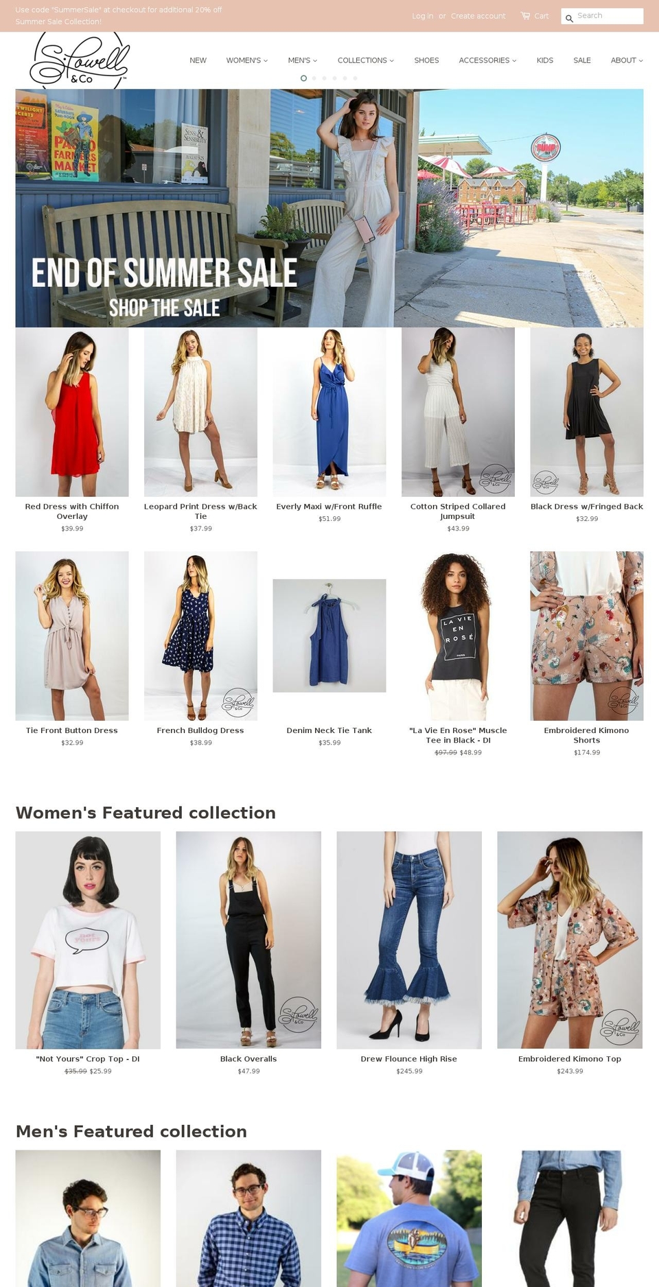 spowellandco.com — Shopify storefront screenshot