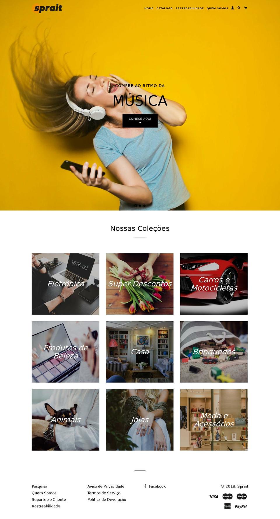 sprait.net shopify website screenshot