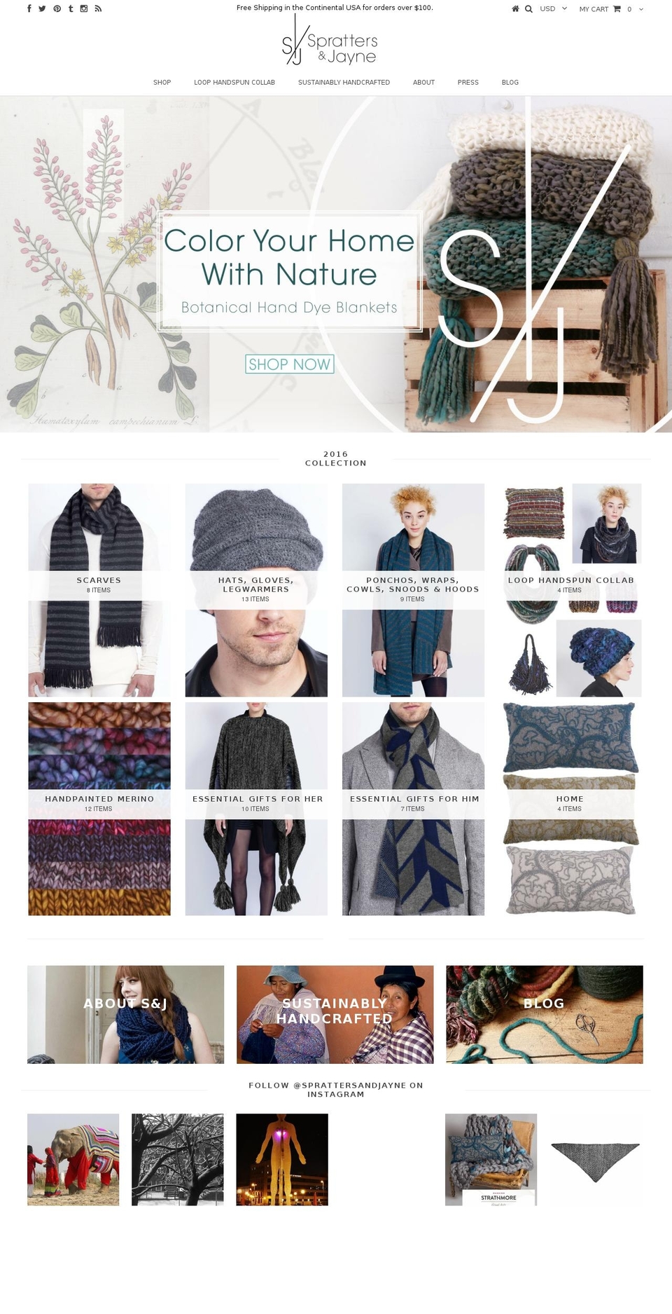 sprattersandjayne.com shopify website screenshot