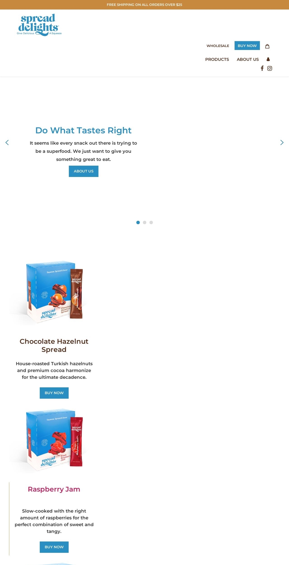 spread-delights.myshopify.com shopify website screenshot