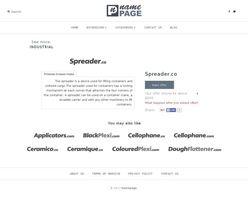 spreader.co shopify website screenshot