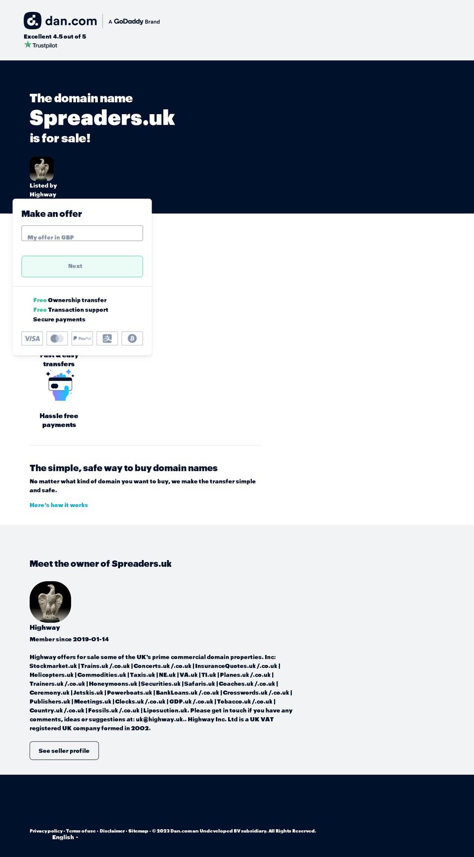 spreaders.uk shopify website screenshot