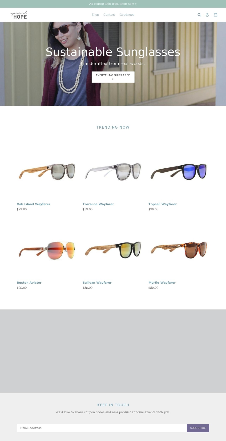 spreadhope.com — Shopify storefront screenshot