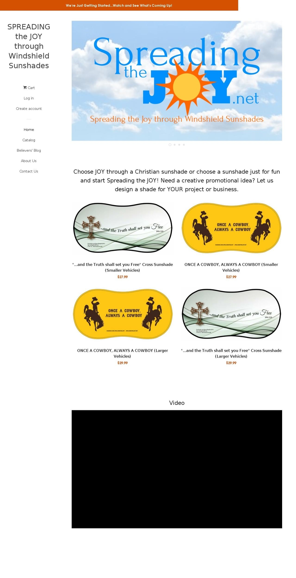spreadingthejoy.net shopify website screenshot
