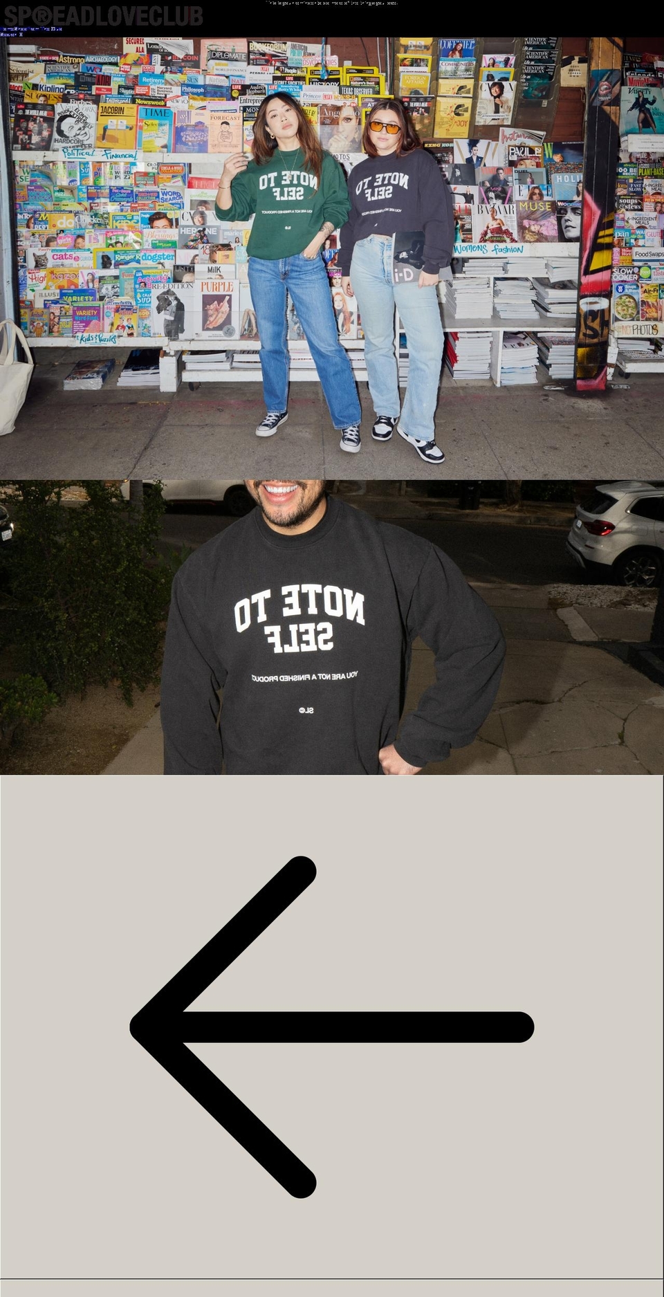 spreadloveclub.com shopify website screenshot