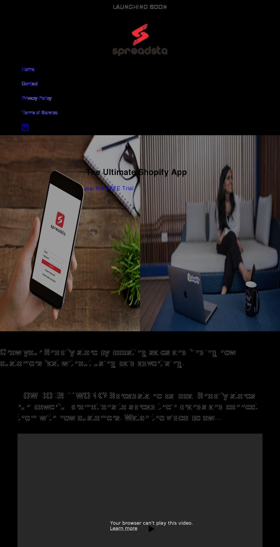 spreadsta.com shopify website screenshot