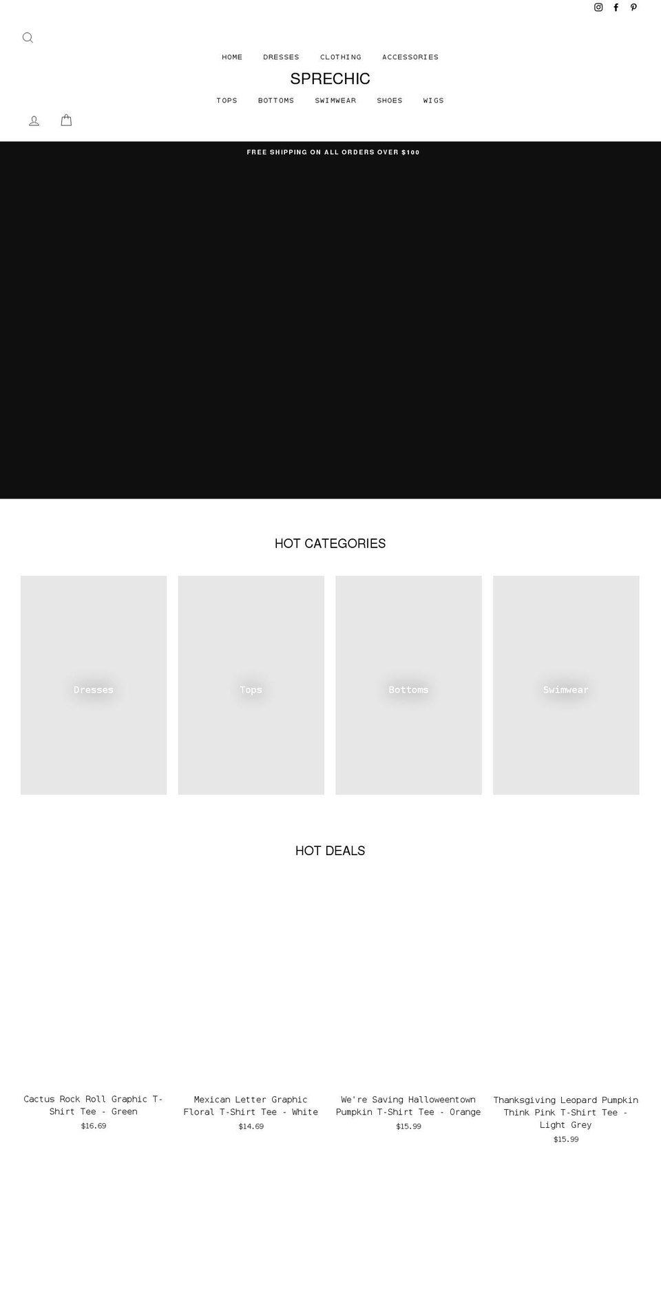 sprechic.com shopify website screenshot