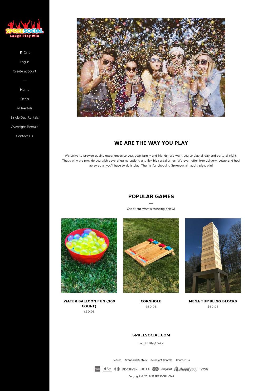 spreesocial.com — Shopify storefront screenshot