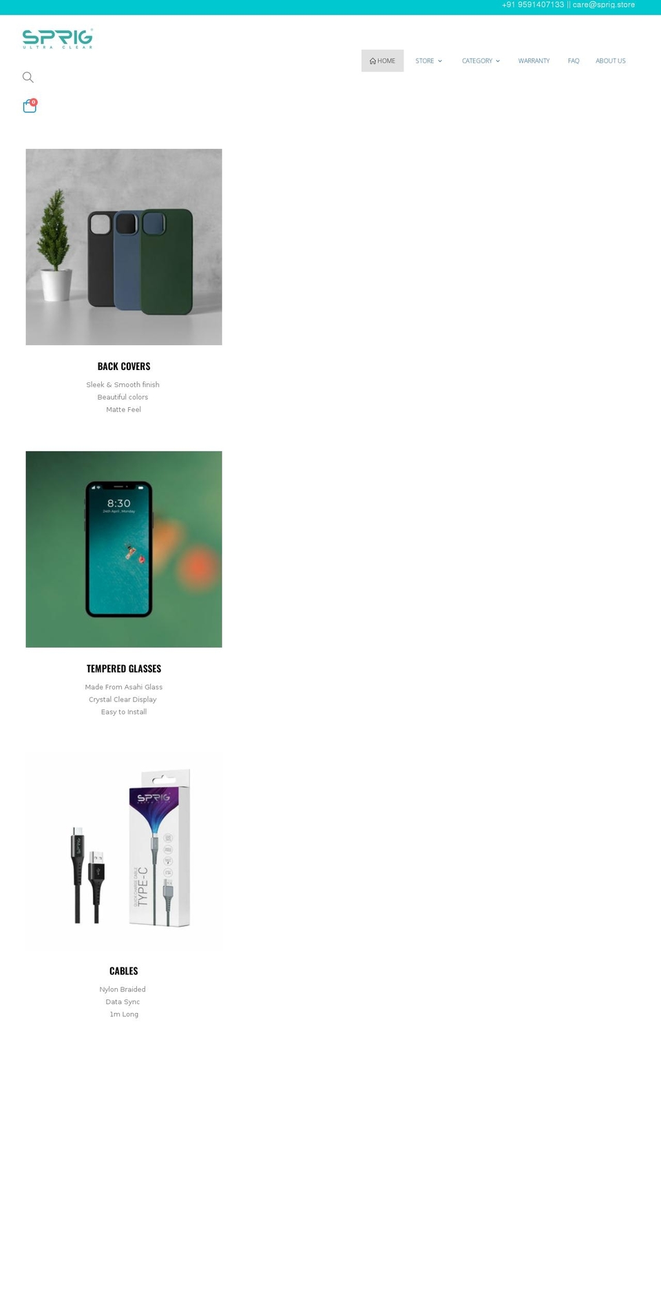 sprig.store shopify website screenshot