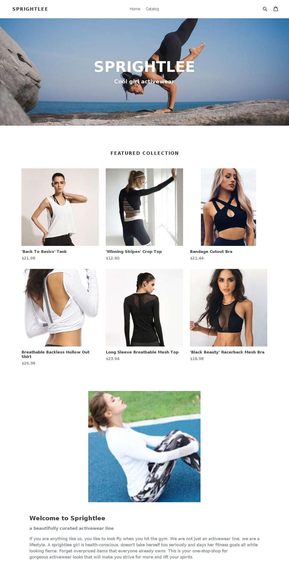 sprightlee.com shopify website screenshot