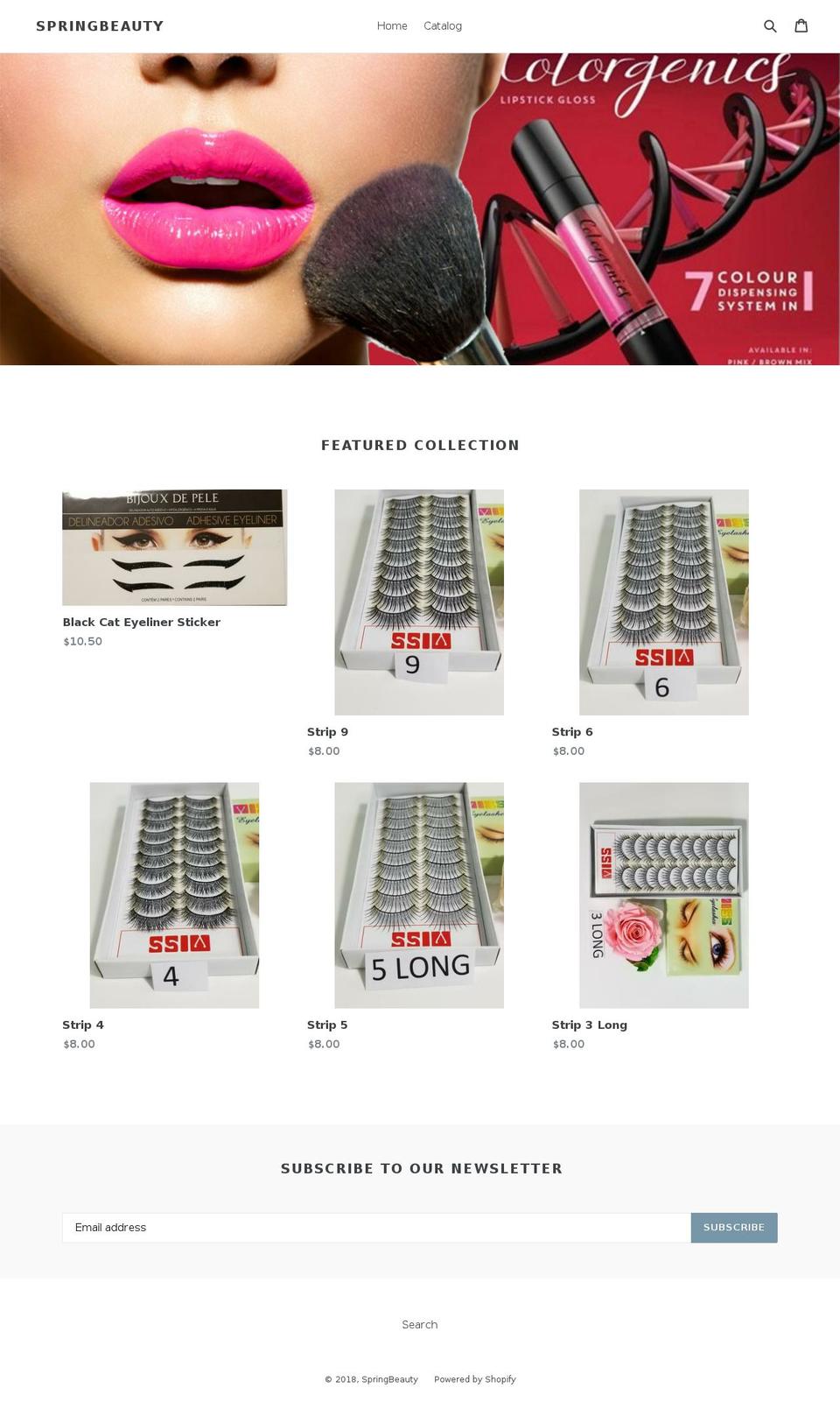 springbeautyco.com — Shopify storefront screenshot