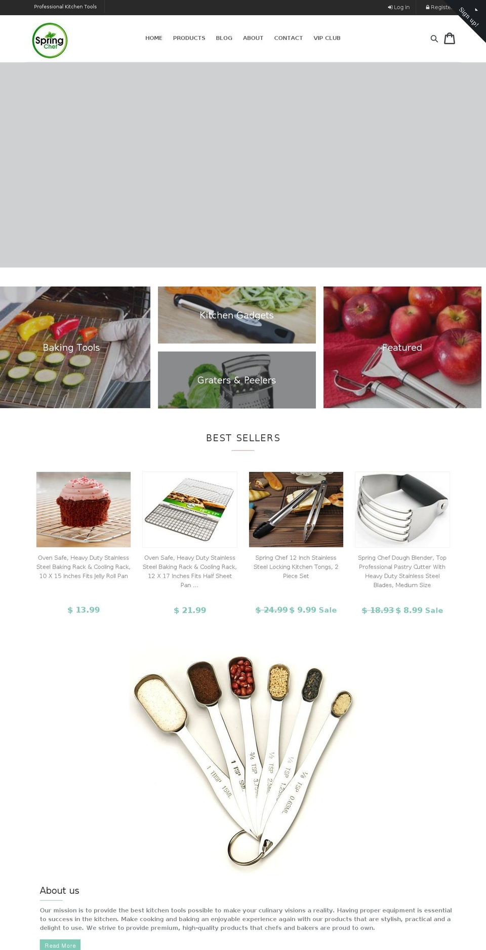 springchef.com shopify website screenshot