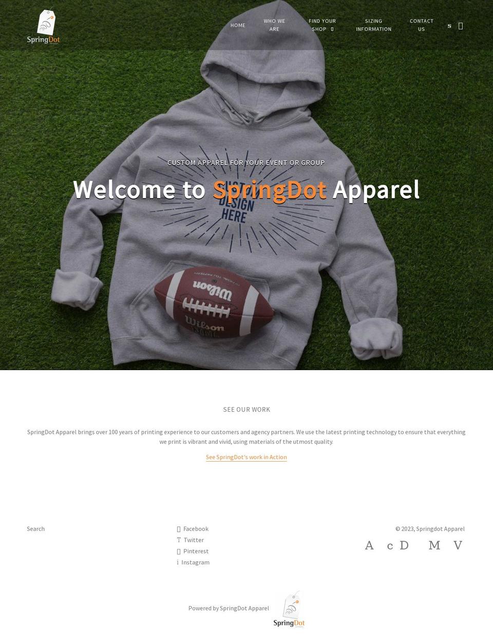 springdotapparel.com — Shopify storefront screenshot