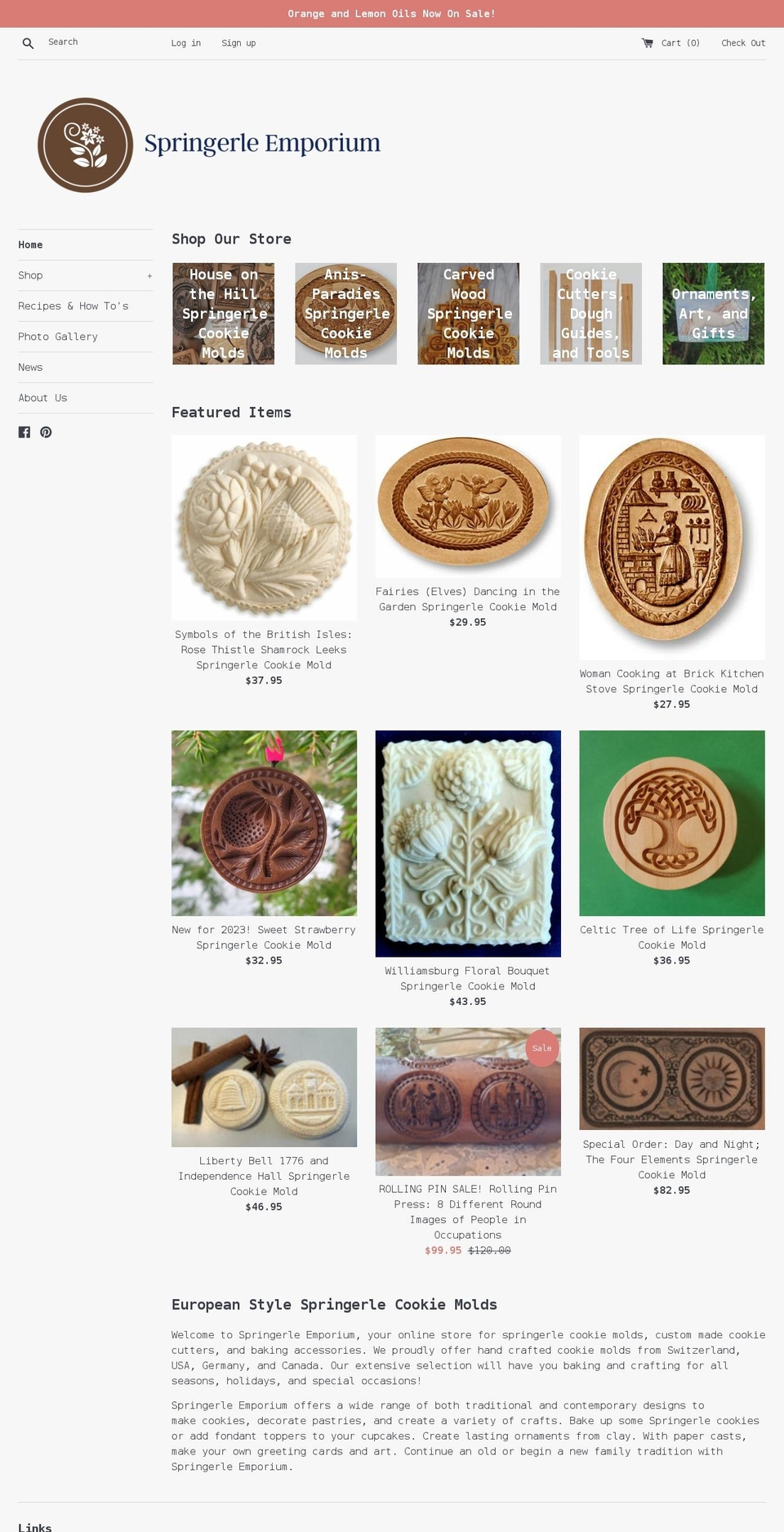 springerleemp.com shopify website screenshot