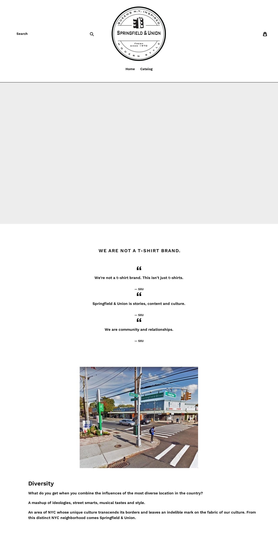 springfieldandunion.com shopify website screenshot