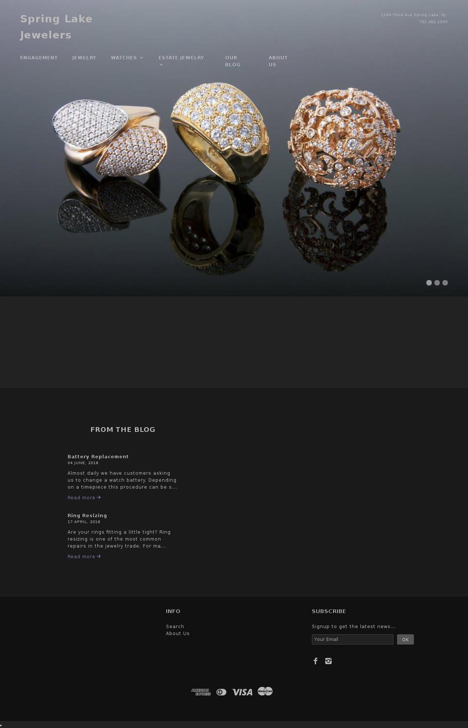springlakejewelers.com — Shopify storefront screenshot