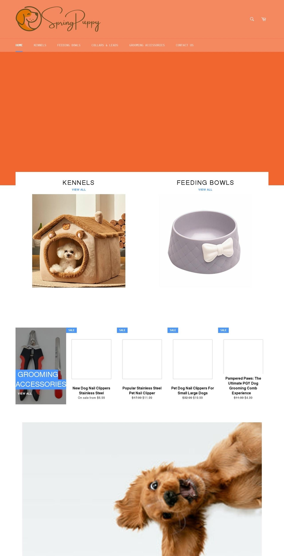 springpuppy.com shopify website screenshot
