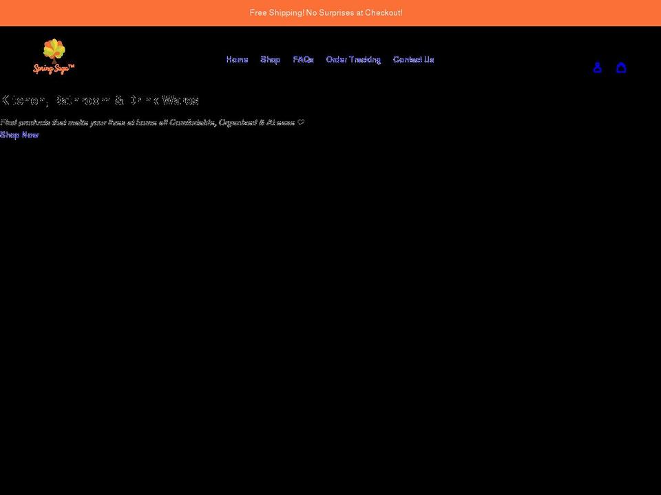 springsaga.com shopify website screenshot
