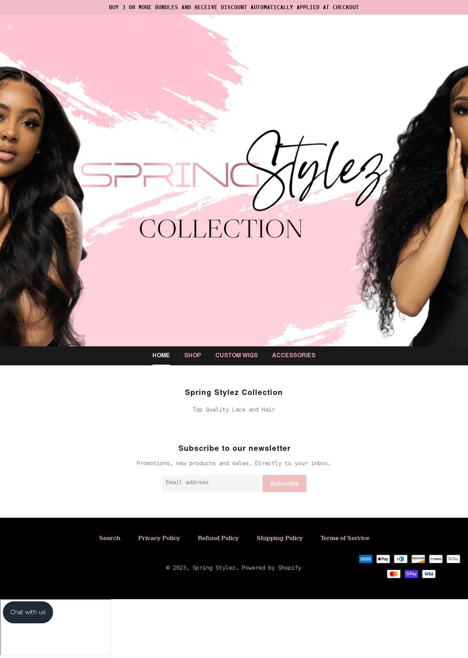 springstylezboutique.com shopify website screenshot