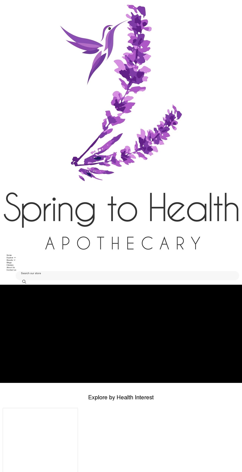 springtohealth.com shopify website screenshot