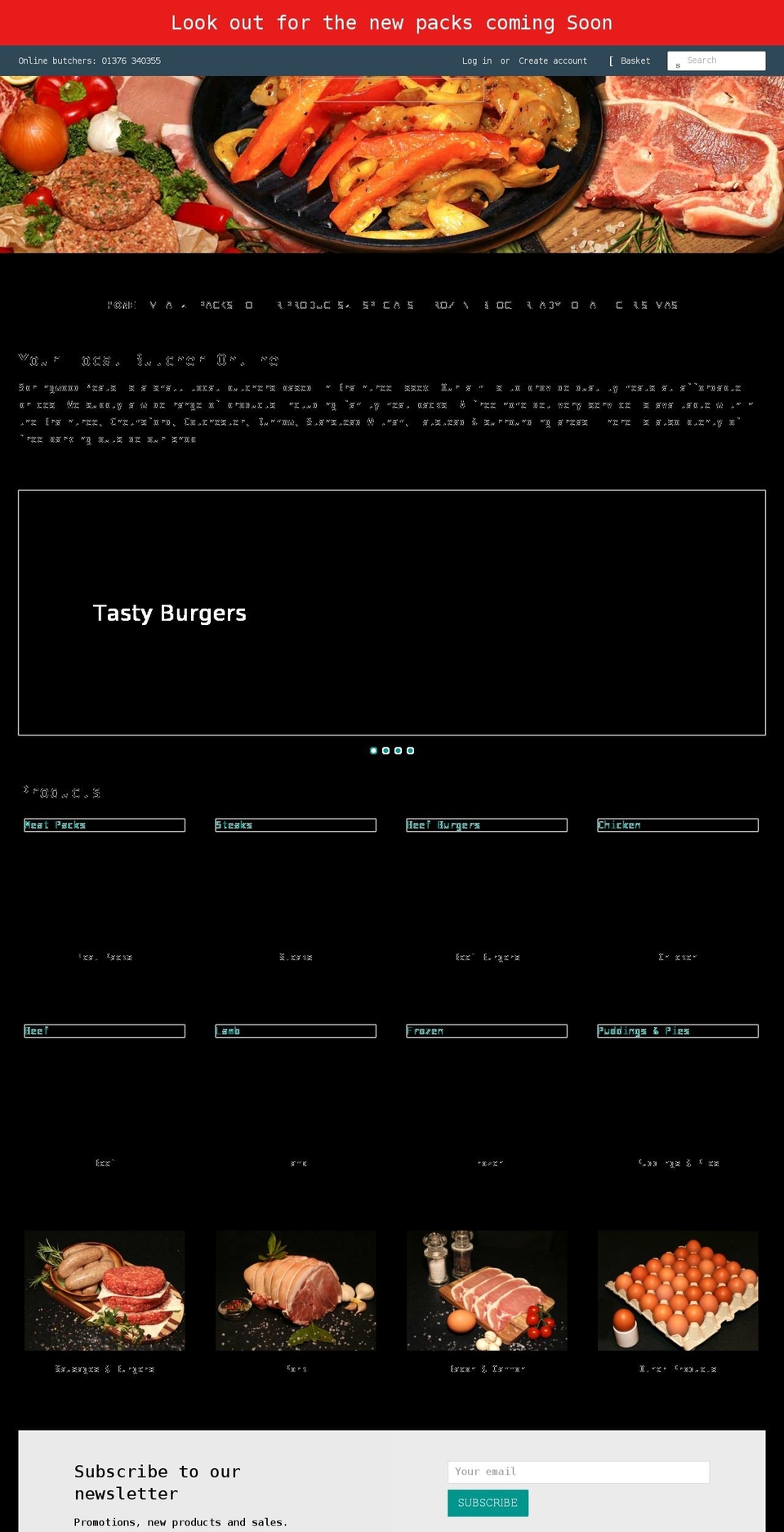 springwoodmeats.co.uk shopify website screenshot