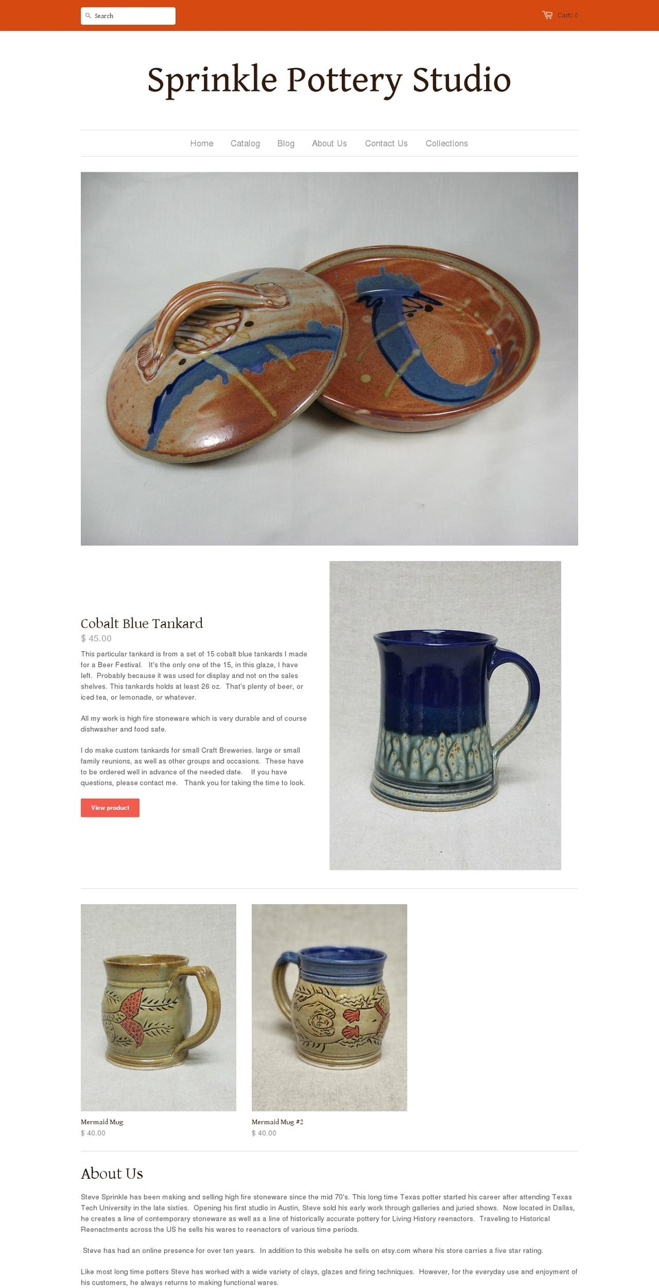 sprinkle-pottery-studio.myshopify.com shopify website screenshot