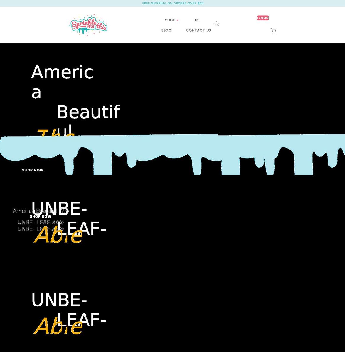 sprinklemethis.com shopify website screenshot
