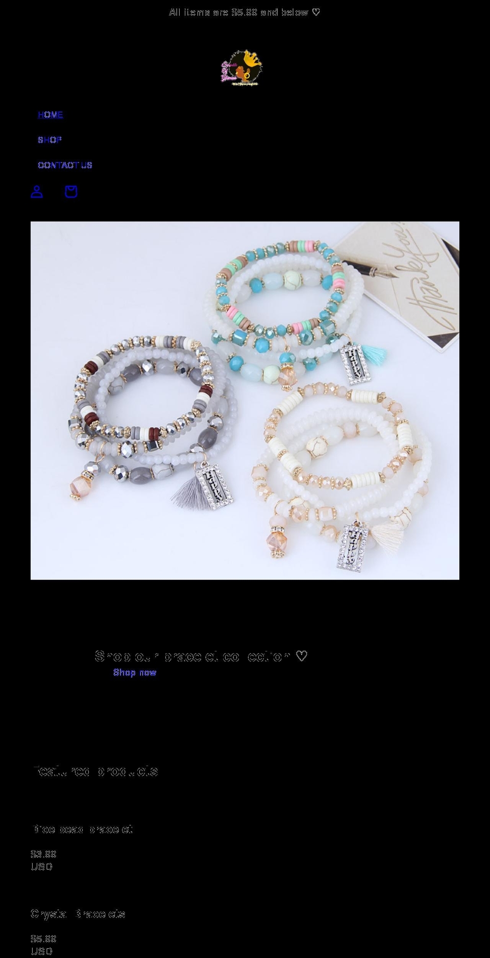 sprinkleofglamour.com shopify website screenshot