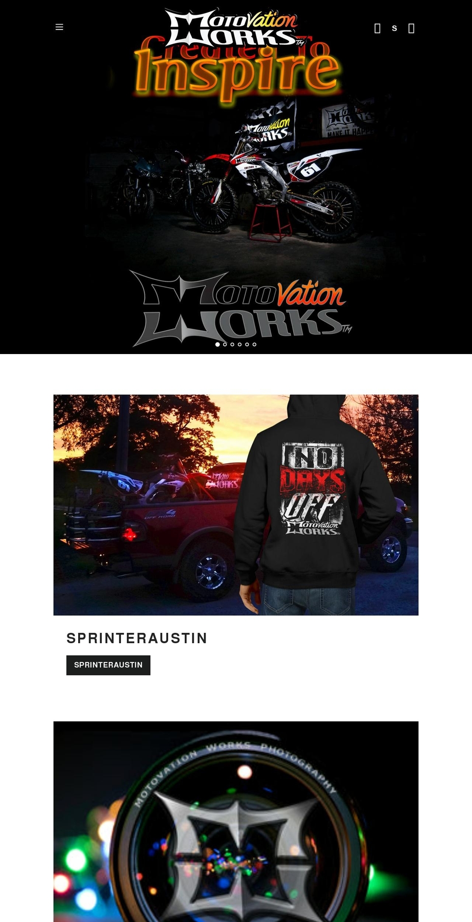 sprinteraustin.com shopify website screenshot
