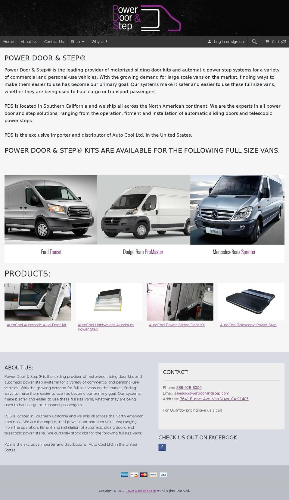 sprinterpowerdoor.com shopify website screenshot