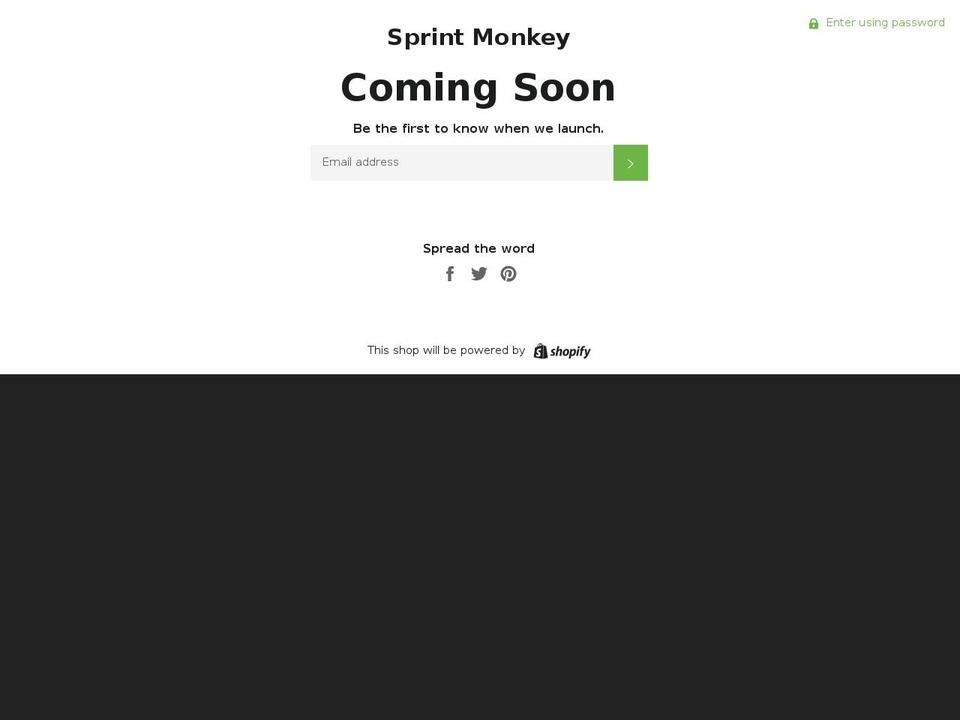 sprintmonkey.com — Shopify storefront screenshot