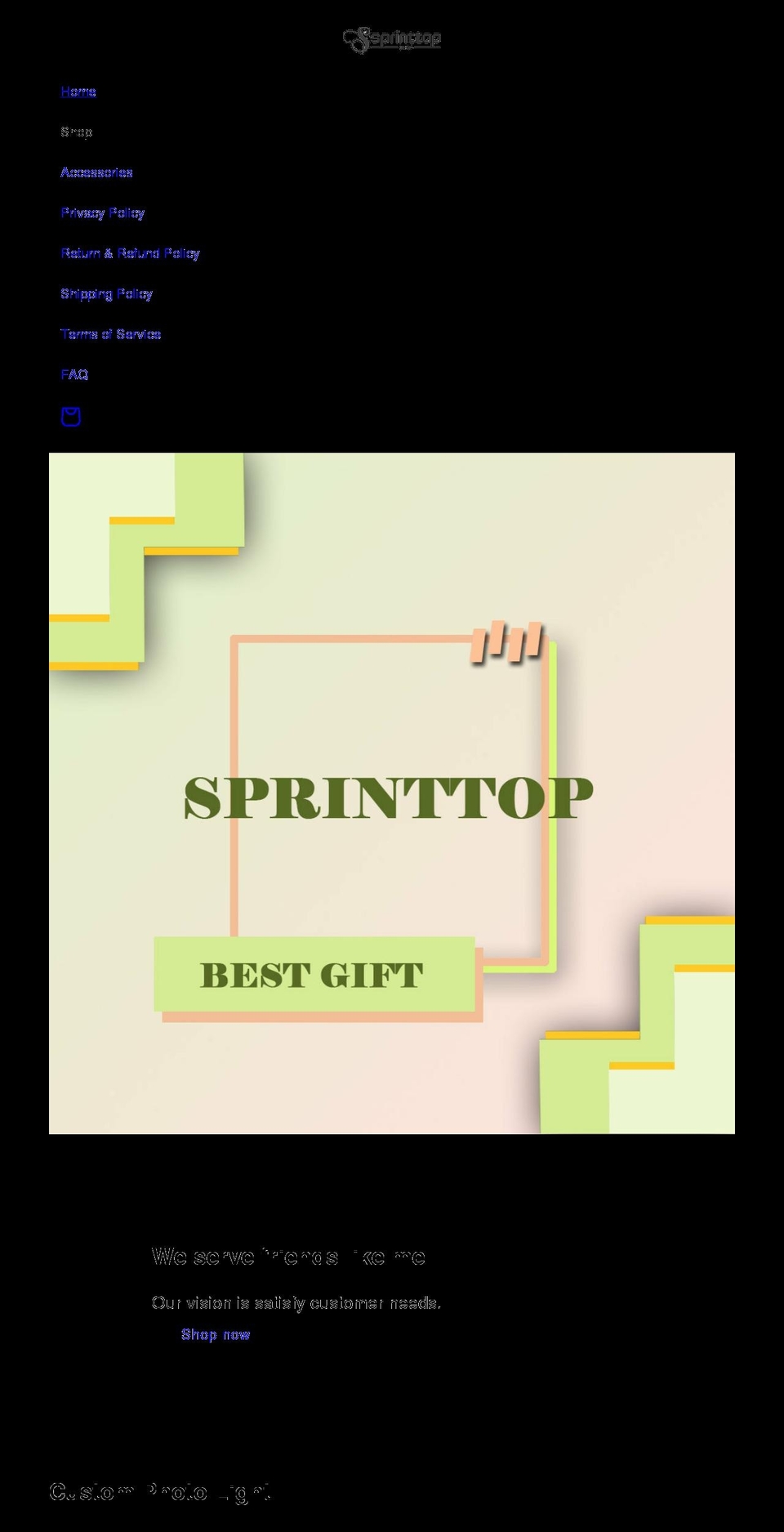 sprinttop.shop shopify website screenshot