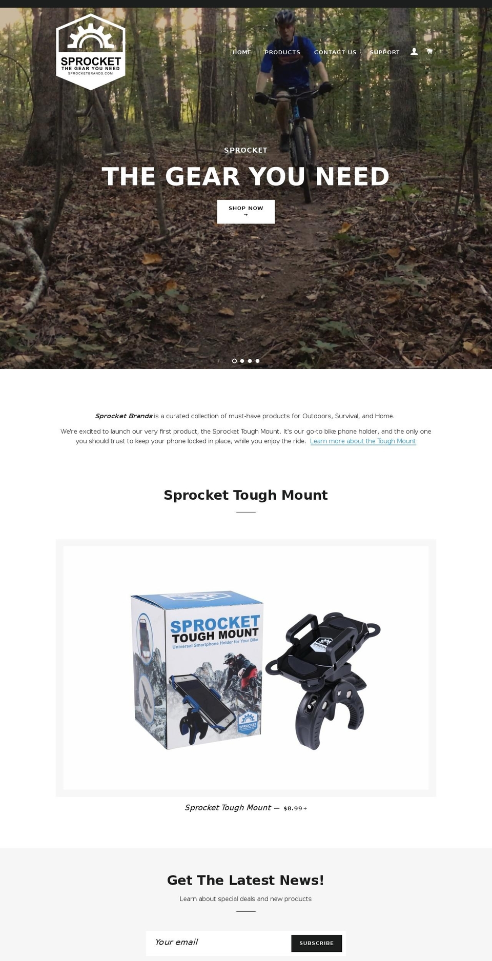 sprocketbrands.com — Shopify storefront screenshot