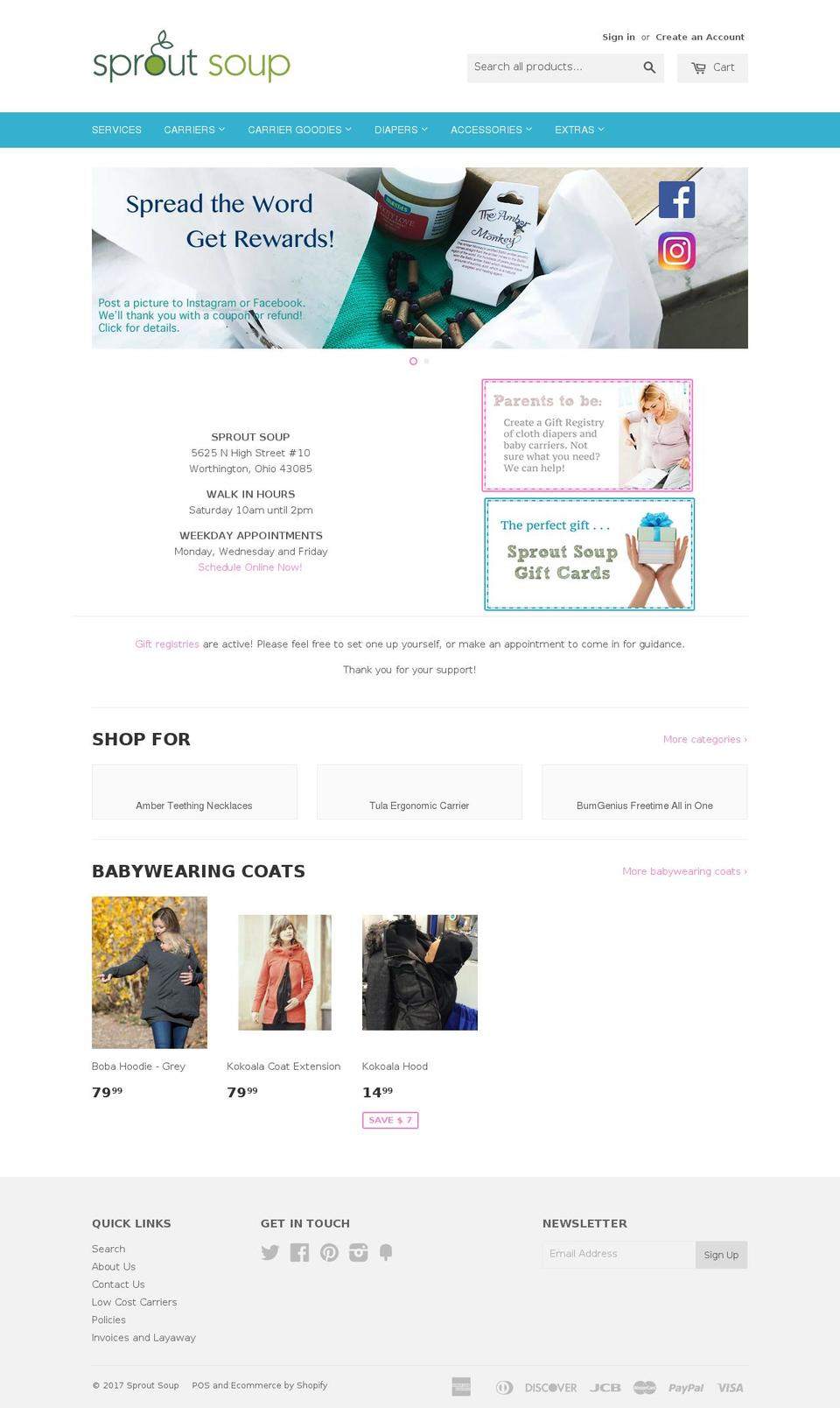 sprout-soup.com shopify website screenshot
