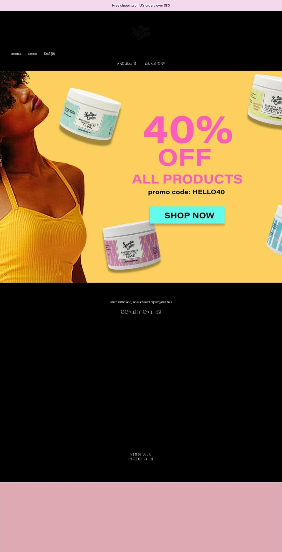 sproutedcurlies.com shopify website screenshot