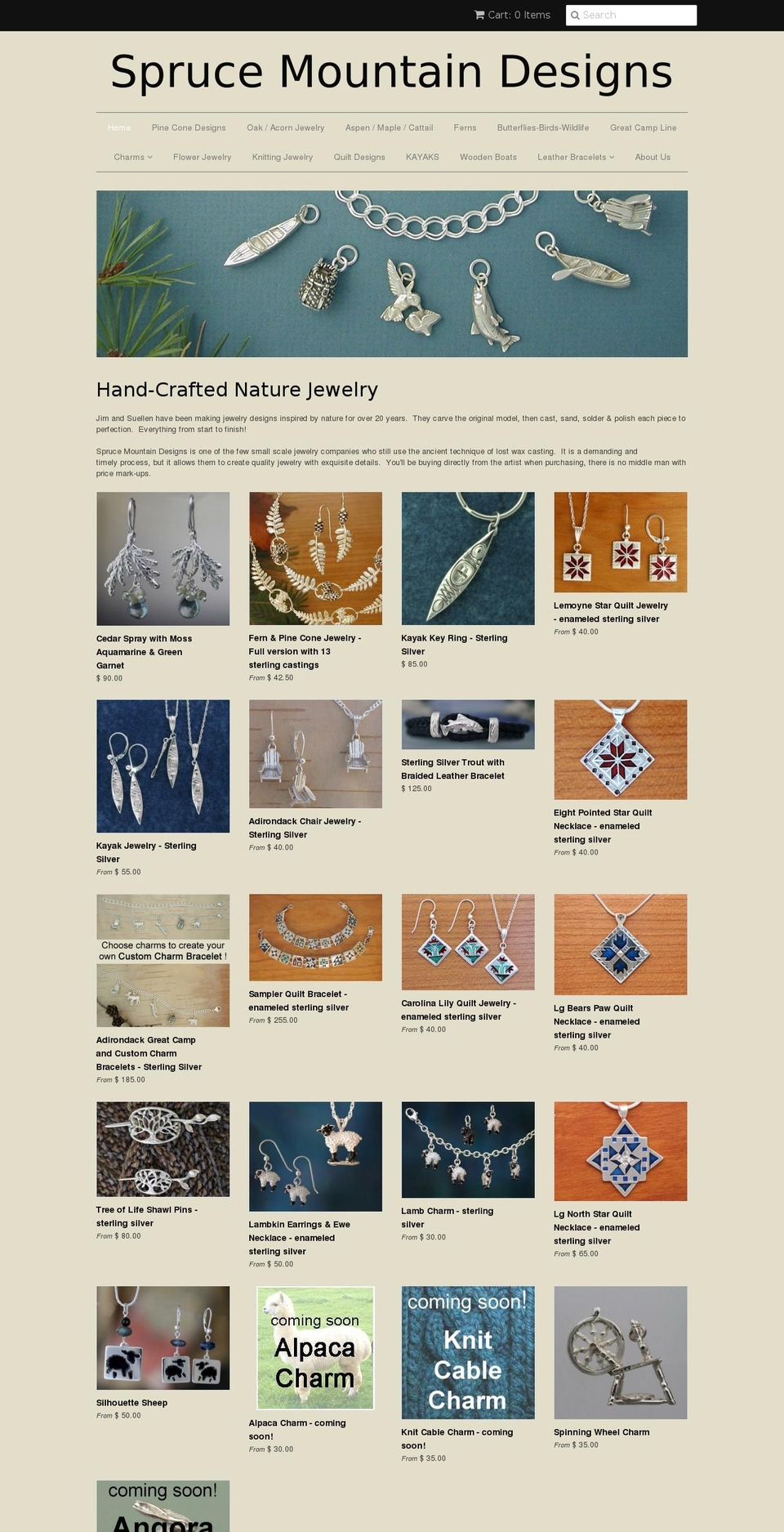 spruce-mountain.net shopify website screenshot