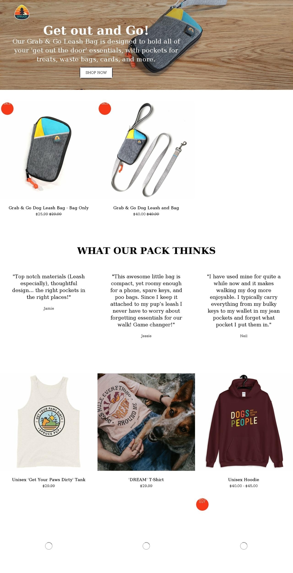 sprucepup.com shopify website screenshot
